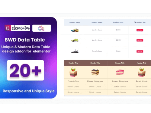 Get the best Data Table Addon for Elementor at an affordable price. Enjoy incredible features and great value for money with our top-quality addon.