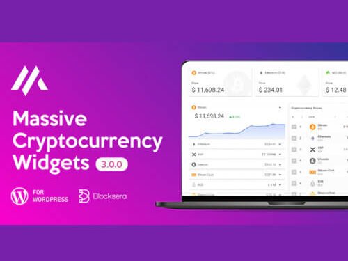 buy Massive Cryptocurrency Widgets Crypto Plugin Cheap Price