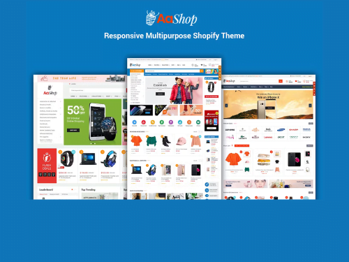 AaShop Sectioned Bootstrap 4 Shopify Theme Cheap Price