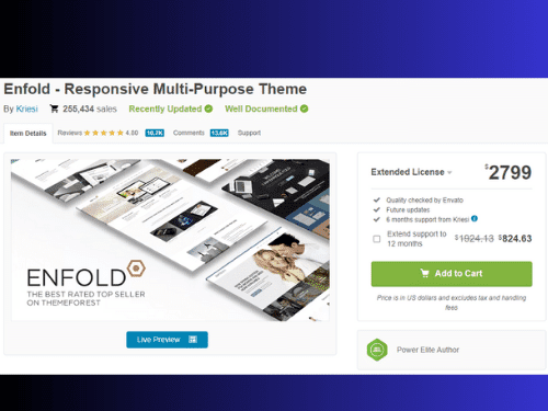 Enfold WordPress Theme License Key'