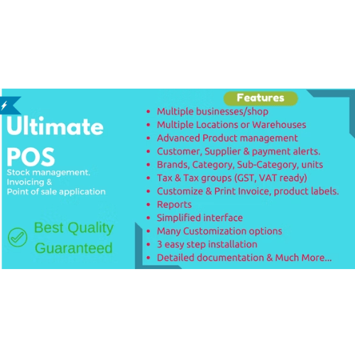 Ultimate POS Best ERP, Stock Management, Point of Sale & Invoicing application