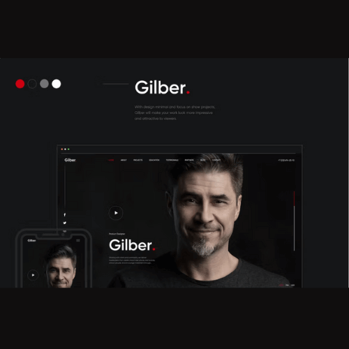 Get an Impressive Personal CVResume Website with Gilber WordPress Theme at an Affordable
