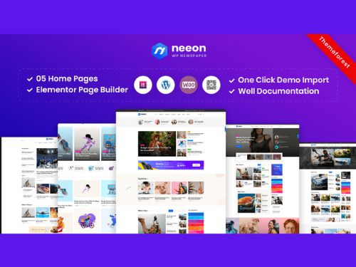 Get the Neeon WordPress Theme for a Discounted Price Today!