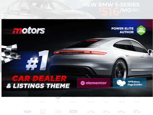 Motors Car Dealer, Rental & Listing WordPress theme Cheap Price