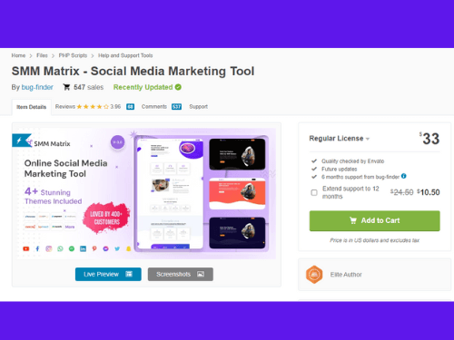 SMM Matrix Social Media Marketing Tool Cheap Price