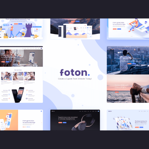 Foton Software and App Landing Page Theme Cheap Price