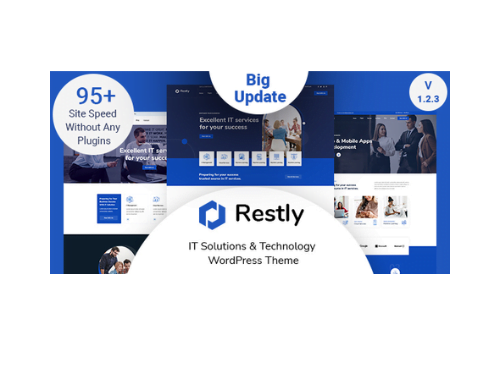 Restly IT Solutions & Technology WordPress Theme - Affordable Price