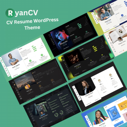 RyanCV - Resume WordPress Theme Cheap Price