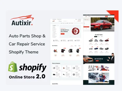 Autixir – Shopify Theme OS 2.0 designed for auto parts shop at discount prices! Make your store stand out with Autixir's modern design. "Keyword" "shopify auto parts theme" "auto parts shopify theme free" "shopify auto parts store" "shopify auto parts" "shopify automotive themes" "shopify for auto parts" "shopify car parts store" "shopify automotive"
