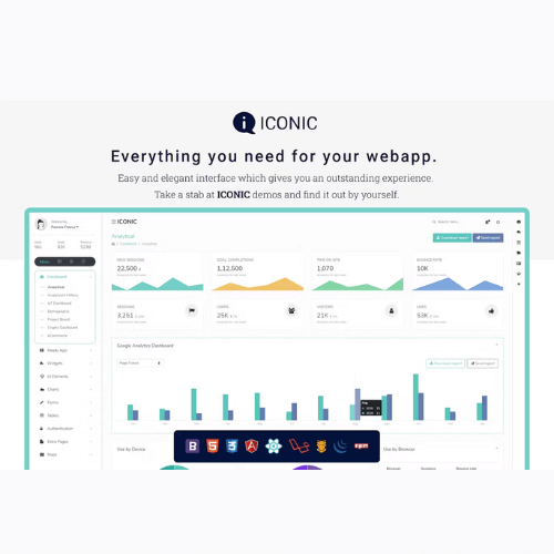 Get Iconic Admin Dashboard Template at a Cheap Price!