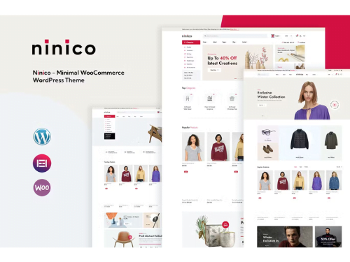 Ninico - Minimal WooCommerce WordPress Theme Cheap Price
