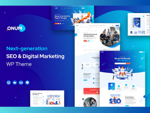 Onum SEO & Marketing Elementor WordPress Theme Cheap Price