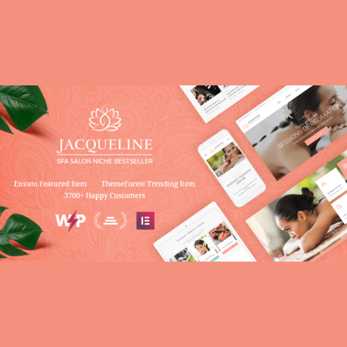 Jacqueline Spa & Massage Salon Beauty WordPress Theme Cheap Price