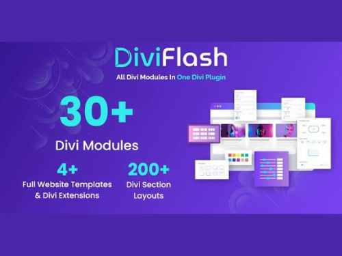 DiviFlash Add 45+ New Modules and Extensions to Your Divi Builder