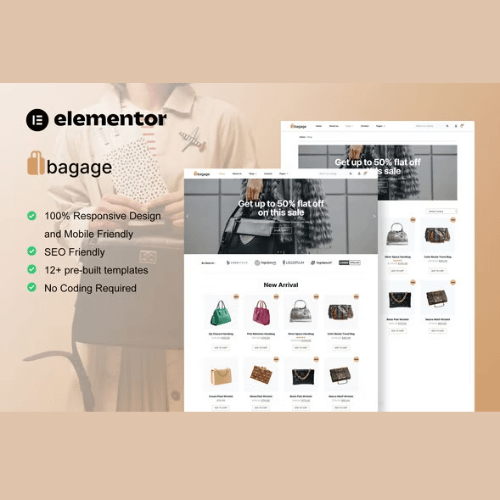 Buy Bagage - Woocommerce Bag Store Elementor Pro Template Kit by moxcreative on ThemeForest. Bagage is Elementor Template Kit for bag store website. This template kit will help you to create any website