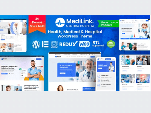 Buy Medilink theme Health & Medical For WordPress Lifetime deal