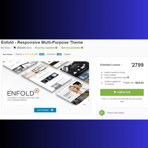 Enfold WordPress Theme License Key'